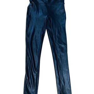 Spanx Faux Leather High Waist Leggings Size Petite Small